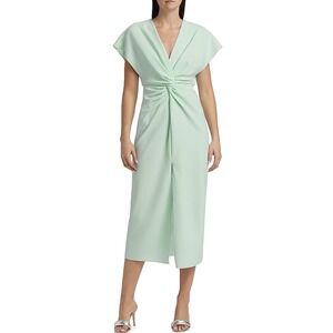 Prabal Gurung Mint Jackie Twist-Front Cocktail Dress Gown. Sz 12 NWT $998